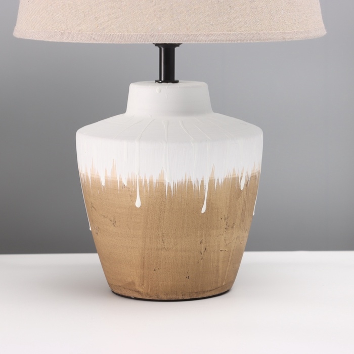 Лампа настольная Лампа настольная "Клауд" 1х40Вт Е27 латте 25х25х38,,5см