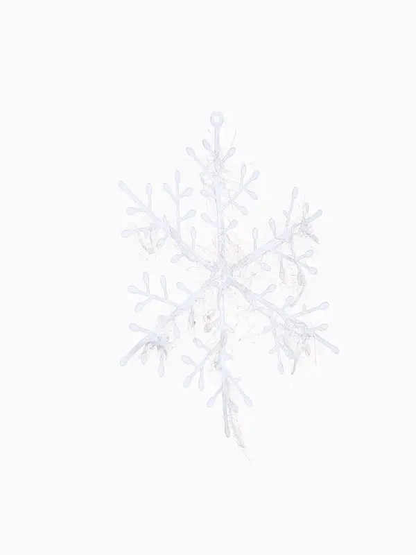 Ёлочные игрушки набор 3 шт. &laquo;Зимнее волшебство. Снежинка - пушинка&raquo;, d=10 см, белый