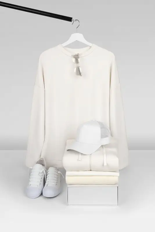 Свитшот унисекс S2, молочно-белый, размер XS/S Свитшот унисекс S2, молочно-белый, размер XS/S