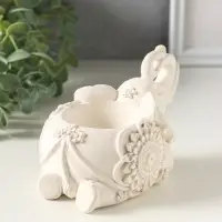 Подсвечник на 1 свечу &laquo;Слон индийский лежит&raquo;, 8&times;13&times;7 см, гипс