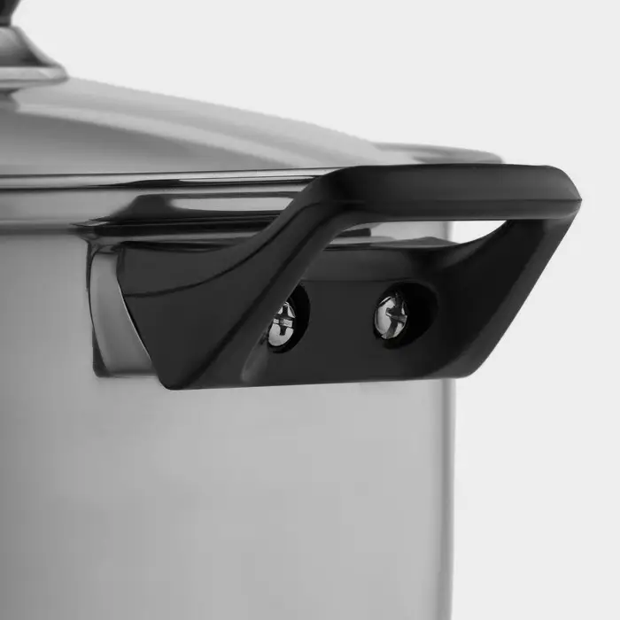 Кастрюля Доляна &laquo;Чёрная ночь&raquo;, 3 л, d=20 см, с крышкой, капсульное дно, нержавеющая сталь, хромированная