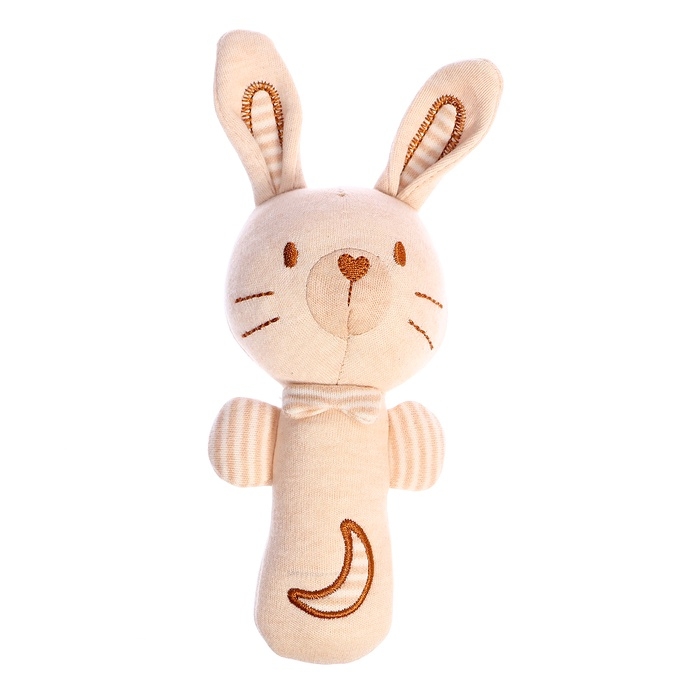 Подарочный набор для новорождённых «Зайчик», 3 мягкие погремушки Подарочный набор для новорождённых «Зайчик», 3 мягкие погремушки