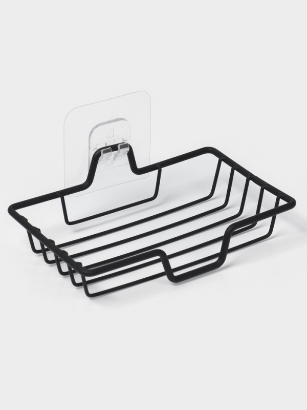 Мыльница настенная, цвет черный Мыльница настенная, цвет черный