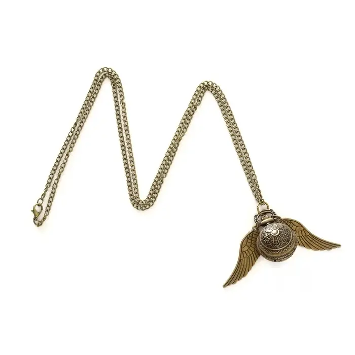 Часы карманные &laquo;Снитч&raquo;, кварцевые, диаметр циферблата 2.7 см, бронзовые