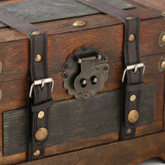 Шкатулка сундук дерево  Шкатулка сундук дерево "Ремо" 29х18х18 см