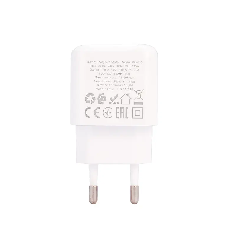 Переходник BAS42A СЗУ на USB 18W Borofone белый