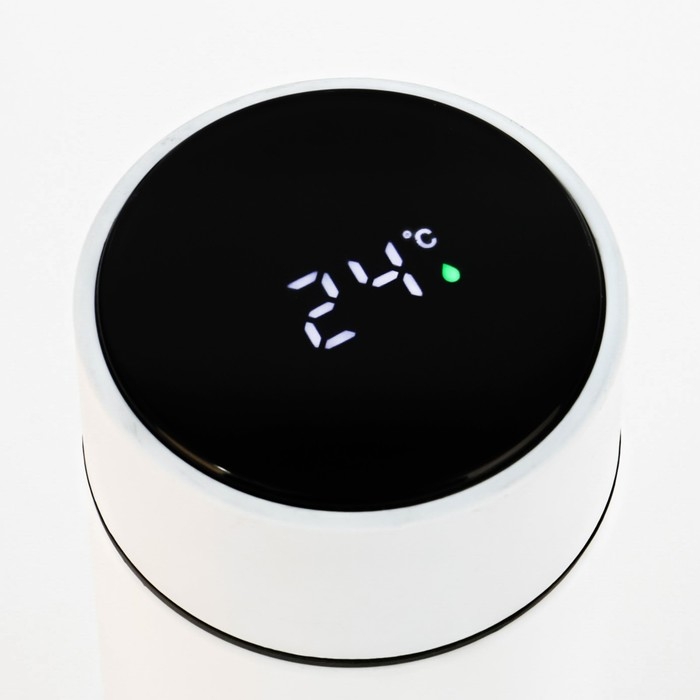 Термос, 500 мл, Basic Термос, 500 мл, Basic "Мастер К", с ситечком, с датчиком температуры, сохраняет тепло 10 ч