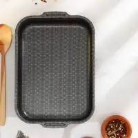 Противень &laquo;Хозяюшка&raquo;, 19&times;25 см, h=6 см, антипригарное покрытие, бордовый