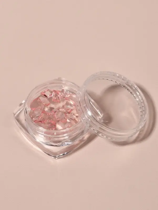 Фигурки для декора, объёмные, розовые, полупрозрачные