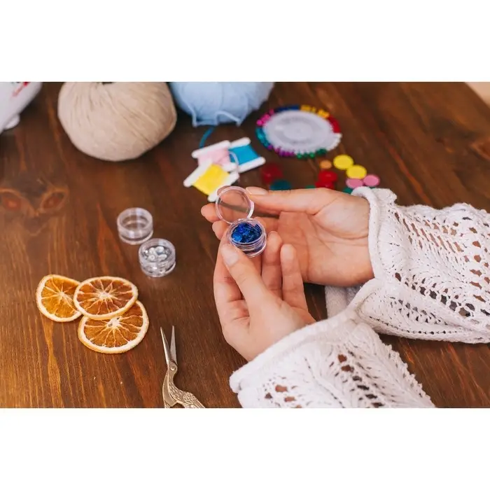 Набор баночек для мелочей, d=3×1.5 см, 5 мл, 3 шт., прозрачный