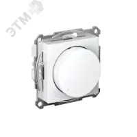 ATLASDESIGN СВЕТОРЕГУЛЯТОР (диммер) повор-нажим, LED, RC, 400Вт, мех., БЕЛЫЙ