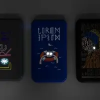 Аккумулятор Uniscend Starry с подсветкой, 5000 мАч, темно-серый