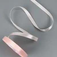 Лента атласная, 10 мм, 23±1 м, пастельно-розовая