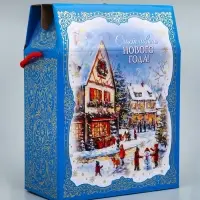 Коробка подарочная новогодняя, 20×10×26.5 см
