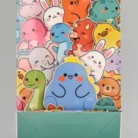 Пакет подарочный ламинированный &laquo;Дракончик&raquo;, 22.3&times;9&times;35 см