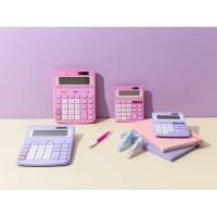 Калькулятор настольный КОМП Attache, AС-223P,8р,дв. пит, фиолет,134x107x34