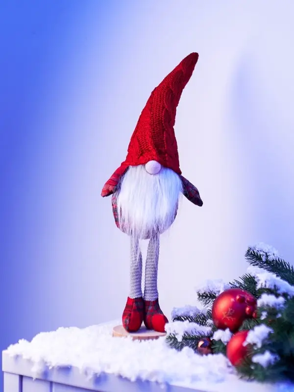 Фигура текстиль «Гном в красном» 55 см, 1 LED, от батареек AG13×3, свечение тёплое белое Фигура текстиль «Гном в красном» 55 см, 1 LED, от батареек AG13×3, свечение тёплое белое