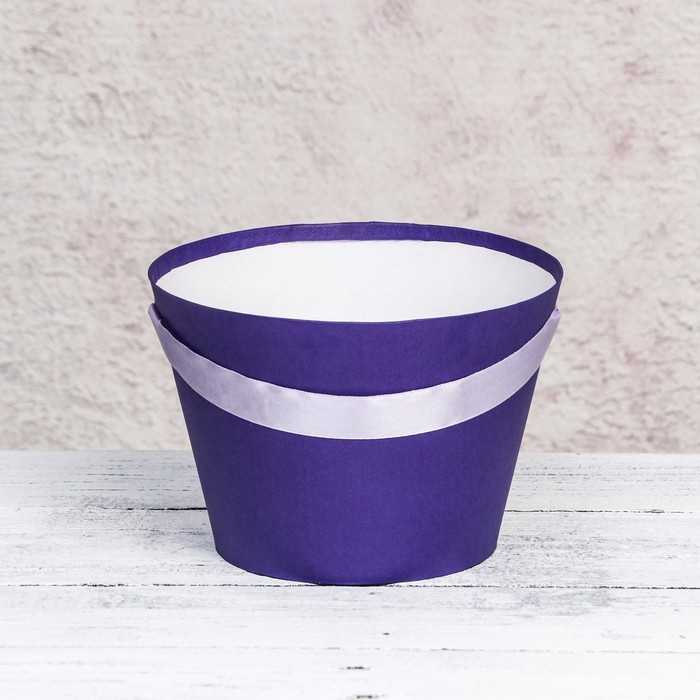 Переноска конус под цветы, фиолетовый 11,5 х 17 х 12 см Переноска конус под цветы, фиолетовый 11,5 х 17 х 12 см
