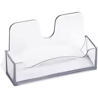 Подставка для визиток Стамм, тонированная, серая