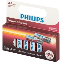 Батарейка Philips Power АА LR6-8BL/LR6P8W/51 алкалин. 1,5v 8 шт/уп