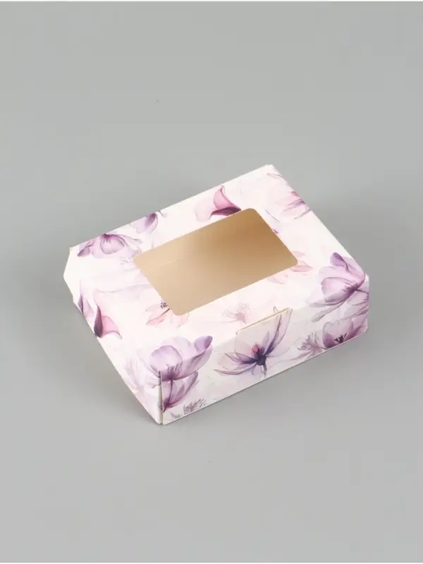 Коробка подарочная складная &laquo;Помни, ты прекрасна&raquo;, 10&times;8&times;3.5 см, с окном