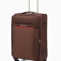 Чемодан на колёсах TEXTURA, кодовый замок, с увеличением, 42&times;26&times;68 см, 24", коричневый