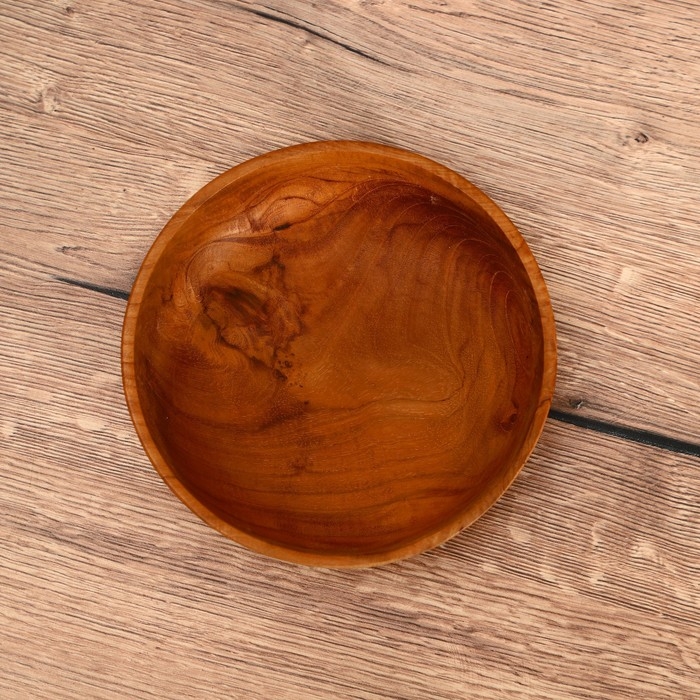 Миска 18х18х5 см, тиковое дерево Миска 18х18х5 см, тиковое дерево