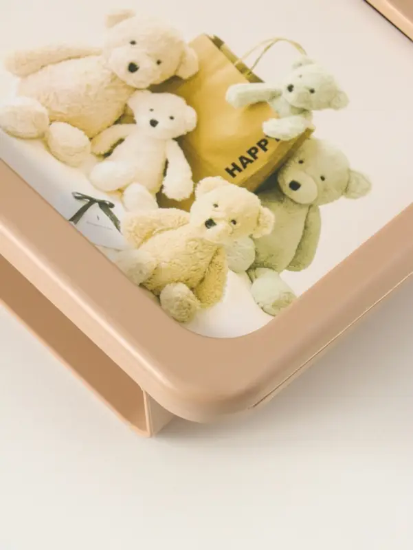 Фоторамка пластик карандашница 10х15 см "Мишутка" бежевый 5х17,2х15,3 см