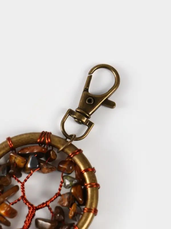 Брелок ловец снов Брелок ловец снов "Великое древо" 19 см, цв. золотистый