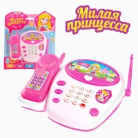 Телефон стационарный детский «Милая принцесса», звук, МИКС