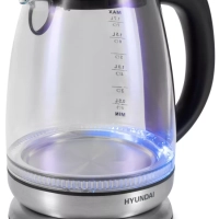 Чайник HYK-G8800 1,7л 2200Вт серебристый (стекло)