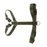 Шлейка для животных тм VETTA, нейлон, хаки/беж, обхват шеи 35-50см, обхват груди 45-55см, размер M