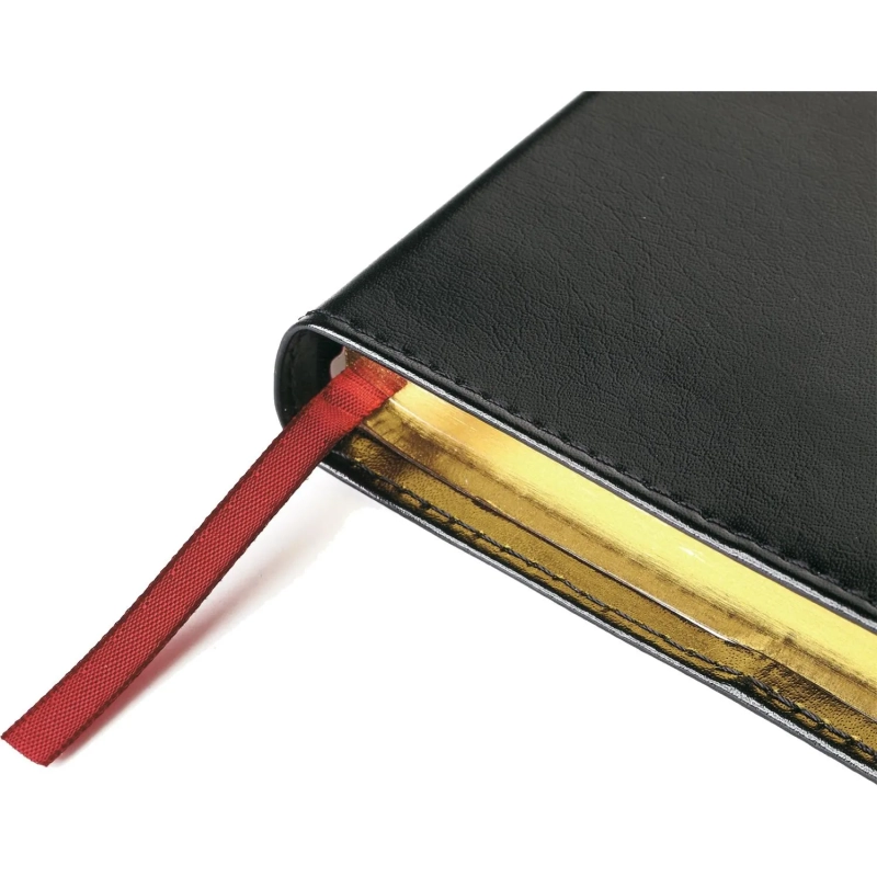 Ежедневник полудатированный черный,кожа,A5,1,208 л.,Br.V.PROFY 3-073/02