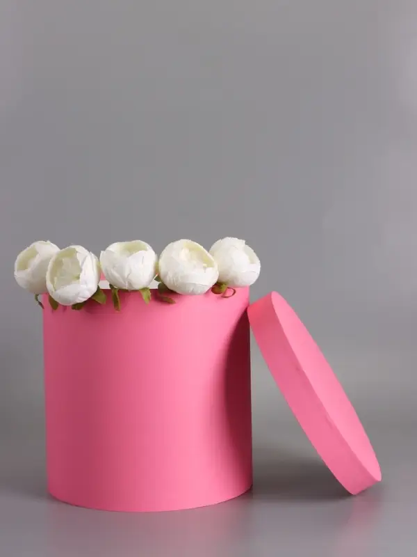 Шляпная коробка розовая, 30 х 30 см