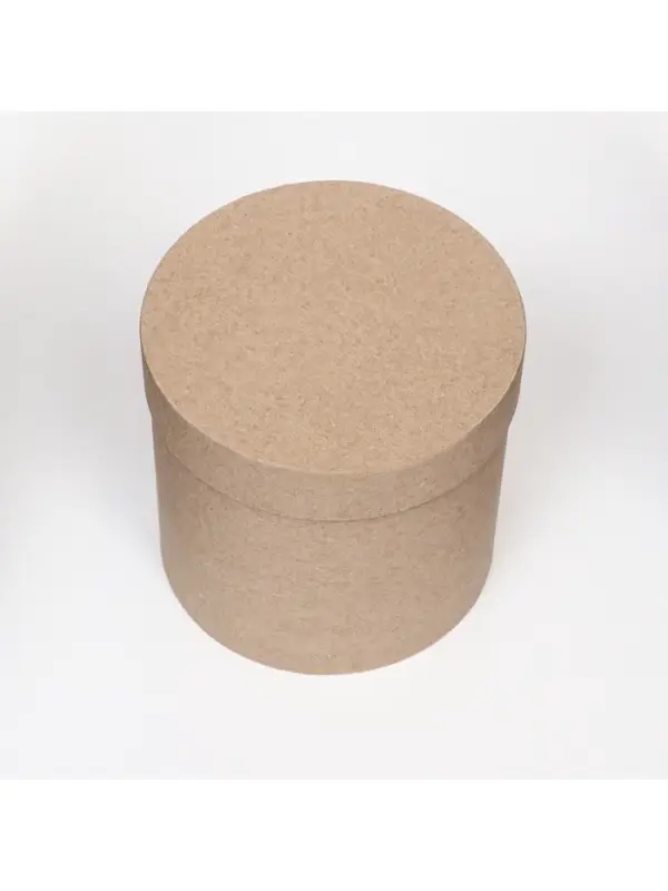 Коробка подарочная круглая, шляпная, крафт, 13&times;13 см