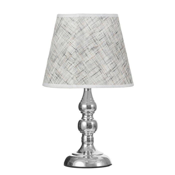 Лампа настольная Лампа настольная "Адель" 1х40Вт Е27 220В серебро 21х21х37 см RISALUX