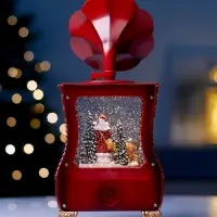 Светодиодная фигура &laquo;Граммофон&raquo; 36&times;16&times;9 см, от батареек 3хААА, музыка, USB, свечение тёплое белое