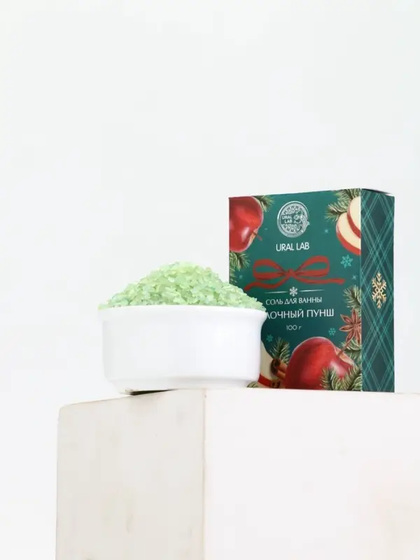 URAL LAB Арома Саунд Соль для ванны с ароматом яблочного пунша, 100 гр URAL LAB Арома Саунд Соль для ванны с ароматом яблочного пунша, 100 гр