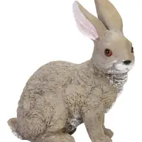 Садовая фигура из полистоуна &laquo;Заяц с большими ушами&raquo;, 25&times;12&times;30 см