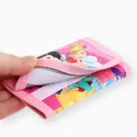 Кошелек детский на липучке &laquo;Принцессы&raquo; розовый 9&times;9&times;1