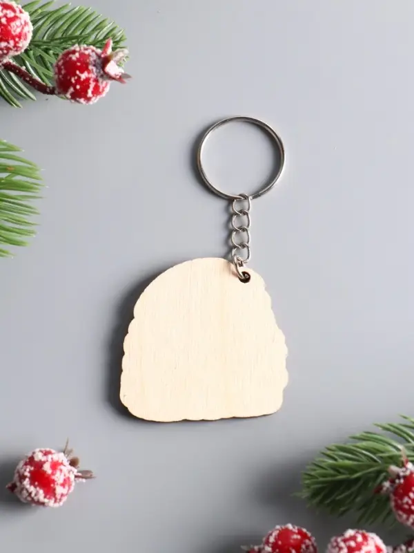 Брелок новогодний 2026 «Счастливых мгновений», размер брелока 4×4.5 см