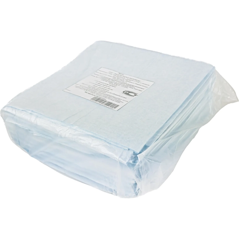 Простыня н/с бум.ламинир.140х80 10 шт/уп,индив.сложение  Гекса