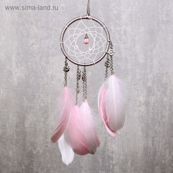 Ловец снов Ловец снов "Цветочки и шарик с бисером" d=11 см 30 см