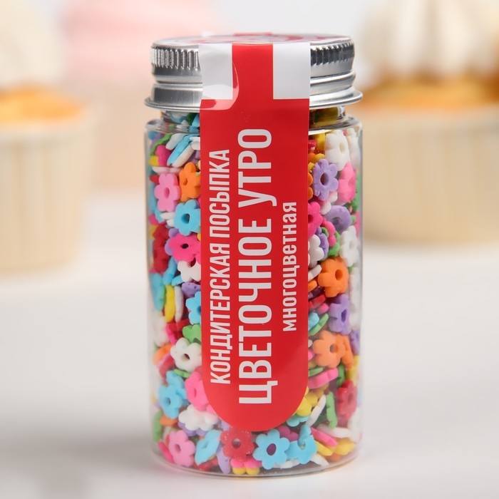 Кондитерская посыпка «Цветочное утро», многоцветная, 50 г Кондитерская посыпка «Цветочное утро», многоцветная, 50 г