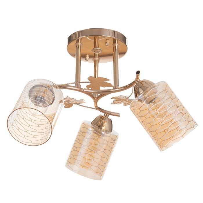 Люстра Люстра "Кейти" 3х60Вт Е27 Золото 48х48х28см