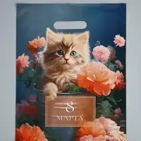 Пакет подарочный &laquo;Нежного 8 Марта&raquo;, полиэтиленовый с вырубной ручкой, 30&times;40 см, 50 мкм