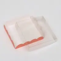 Коробка для печенья, розовая, 12&times;12&times;3 см