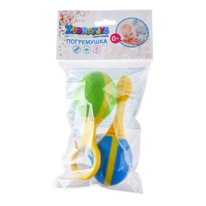 Набор погремушек «Маракасы», 2 шт., цвет МИКС Набор погремушек «Маракасы», 2 шт., цвет МИКС