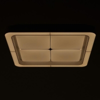 Люстра с ПДУ 60407/1 LED 144Вт диммер 3000-6000К белый 50х50х8 см BayerLux