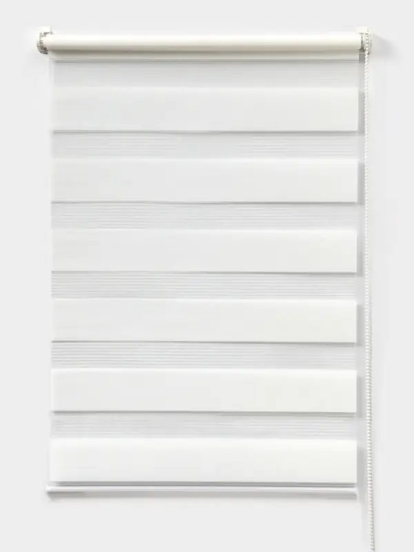 Штора рулонная 60&times;160 см &laquo;День и Ночь&raquo;, по полотну 56&times;160 см, белая